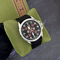 Awarder Embroidery Silver-Red Black Battery 10ATM, фото 4