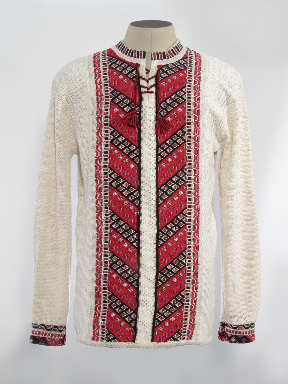 Вишиванка чоловіча Драбинка чорно-червона, фото 1