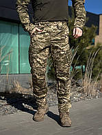 Брендові тактичні штани Kayman Кайман із рипстопу із 6 кишенями піксельний камуфляж новий зручний
