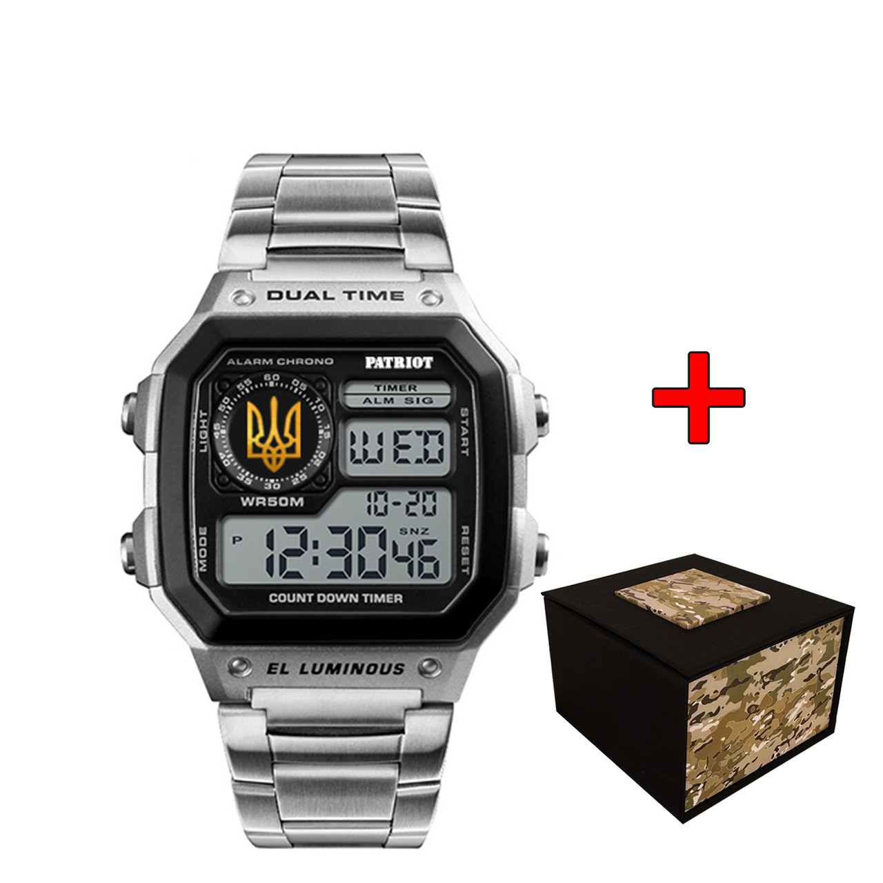 Patriot 011BKUAGD Тризуб золото Срібло + Коробка, фото 1