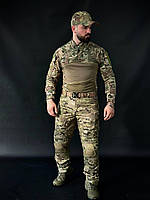 Брендовий чоловічий комплект тактичного одягу Han Wild Хан Вайлд мультикам із сорочкою штанами й аксесуарами новинка