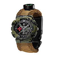 Patriot 005CMGRSU ЗСУ Зелений камуфляж Паракордовий ремінець Khaki + Коробка., фото 6