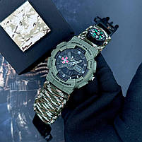 Patriot 005AGSU ЗСУ Паракордовий ремінець Camo Green + Коробка, фото 2