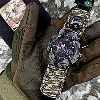 Patriot 005CMGYSU ЗСУ Сірий камуфляж Паракордовий ремінець Camo Green + Коробка., фото 2