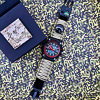 Patriot 012BKRDSU ЗСУ Чорні з червоним Паракордовий ремінець Khaki + Коробка, фото 3