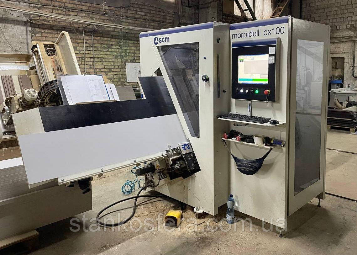 Свердлильно-пазовий центр з ЧПУ Morbidelli CX100 бу Cyflex 2018р., свердла + пазова пила, фото 1