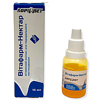 Витафарм Нектар Вит 15 мл витаминная добавка для попугаев, канареек, хомяков, морских свинок и шиншилл