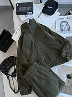 Теплый повседневный костюм женский кофта на молнии и штаны двусторонний флис 42-44 46-48