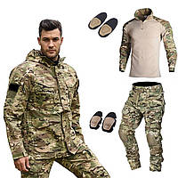 Брендовий чоловічий комплект формованого одягу HAN WILD М65 камуфляж мультикам новий стильний зручний