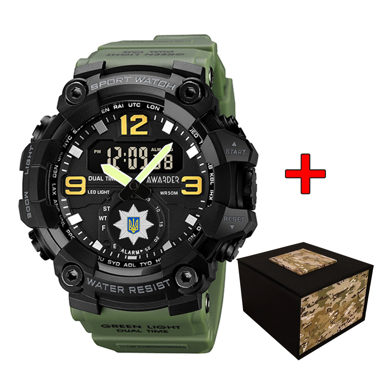 Awarder 003 Поліція Army Green-Black, фото 1