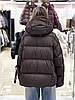 Пуховик жіночий Chanevia 25527 SEAL BROWN, фото 4