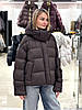 Пуховик жіночий Chanevia 25527 SEAL BROWN, фото 6