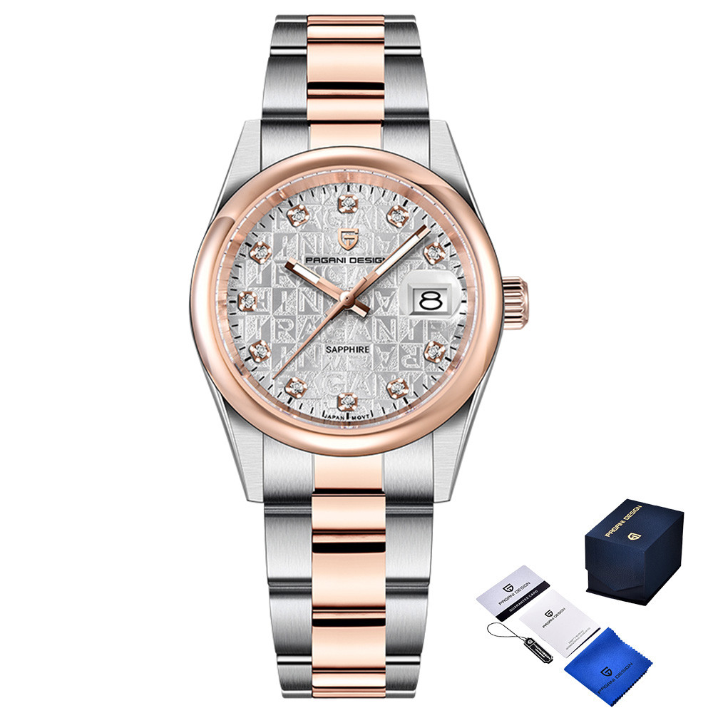 Pagani Design PD-1794M Silver-Rose Gold-White, фото 1