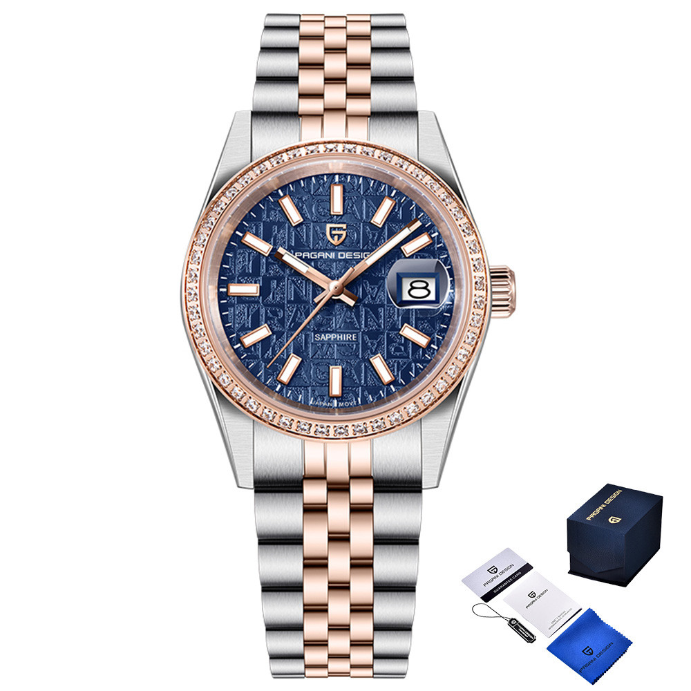 Pagani Design PD-1794M Silver-Rose Gold-Blue, фото 1