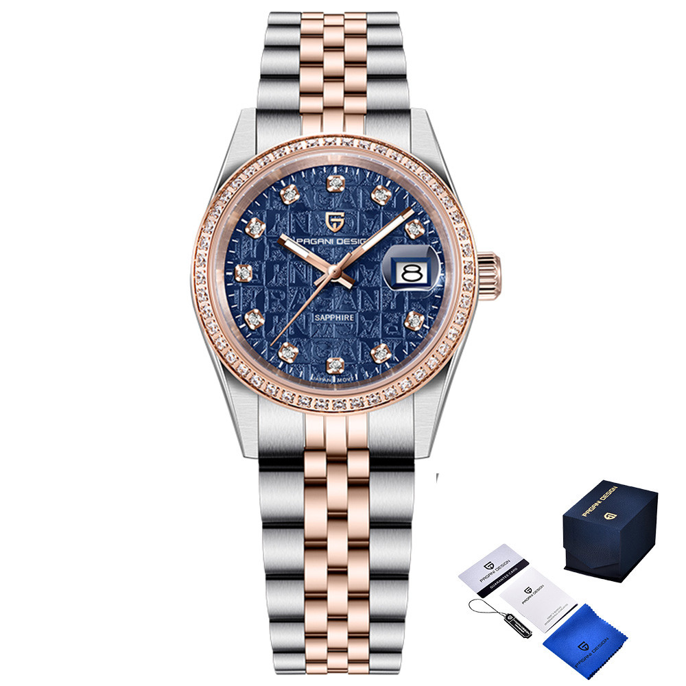 Pagani Design PD-1794L Silver-Rose Gold-Blue, фото 1