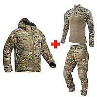 Брендовий чоловічий тактичний комплект Dragon G3 Multicam з курткою та штанами IDOGEAR новий зручний універсальний