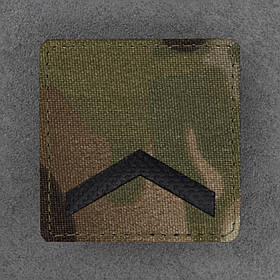 Погон НАТО старший солдат мультикам лазеркат 5.0 х 5.0 см