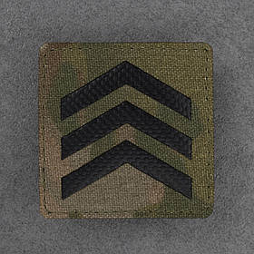 Погон НАТО сержант мультикам лазеркат 5.0 х 5.0 см