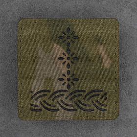 Погон НАТО полковник мультикам лазеркат 5.0 х 5.0 см
