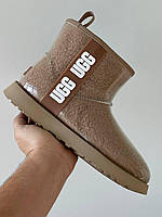 Водонепроникні бежеві жіночі UGG CLEAR MINI WATERPROOF BROWN