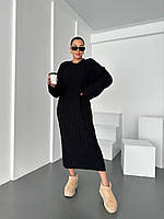 Тепле в'язане плаття жіноче оверсайз 42-46