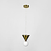 Латунний підвісний світильник із конусним дизайном та білим плафоном MJ350/1 AB, фото 2