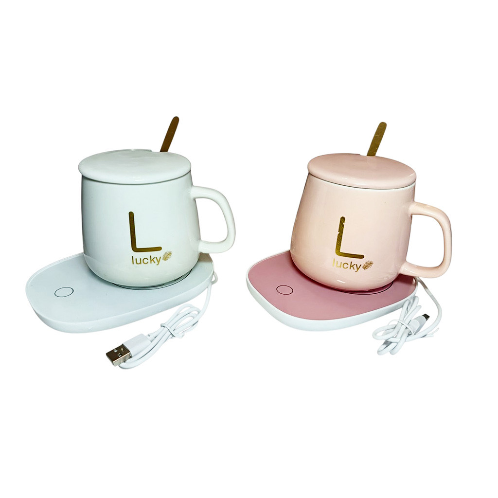 Чашка керамічна з підігрівом від USB у подарунковій упаковці, фото 1