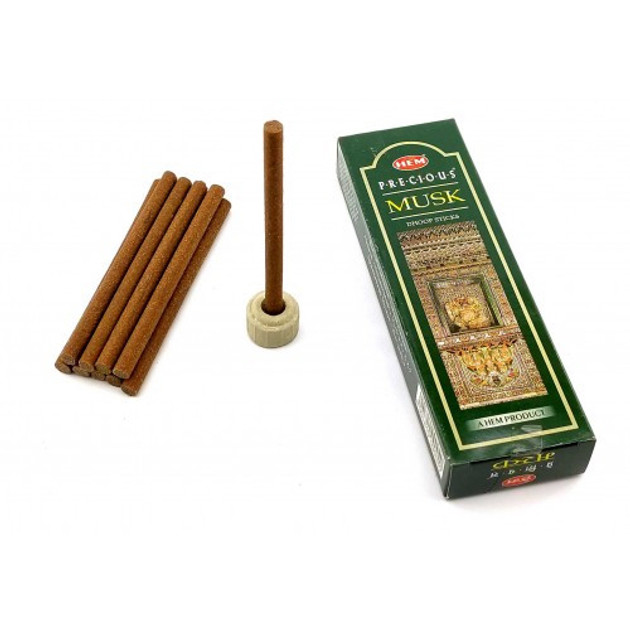 Пахощі Hem Precious Musk Dhoop Дорогоцінний Муск безосновні 25г, фото 1