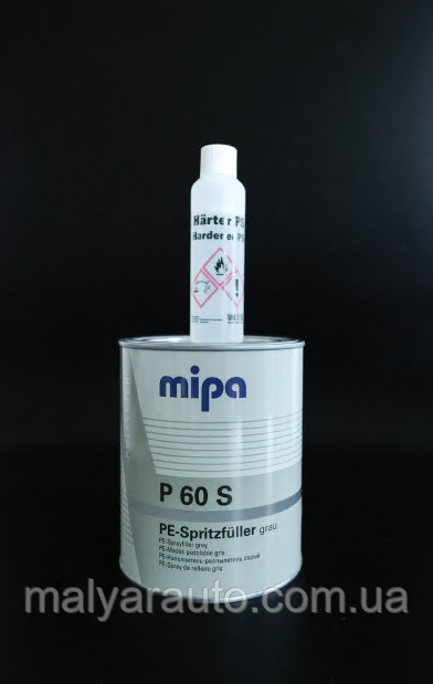 Шпатлівка МІРА Р60 Grau рідка 1л, фото 1