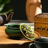 Аромакурильниця підставка для пахощів «Нефрит» кераміка, зелена, фото 2