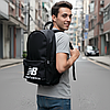 Чоловічий спортивний рюкзак New Balance міський чорний ранець сумка NB спортивна для тренувань, фото 3