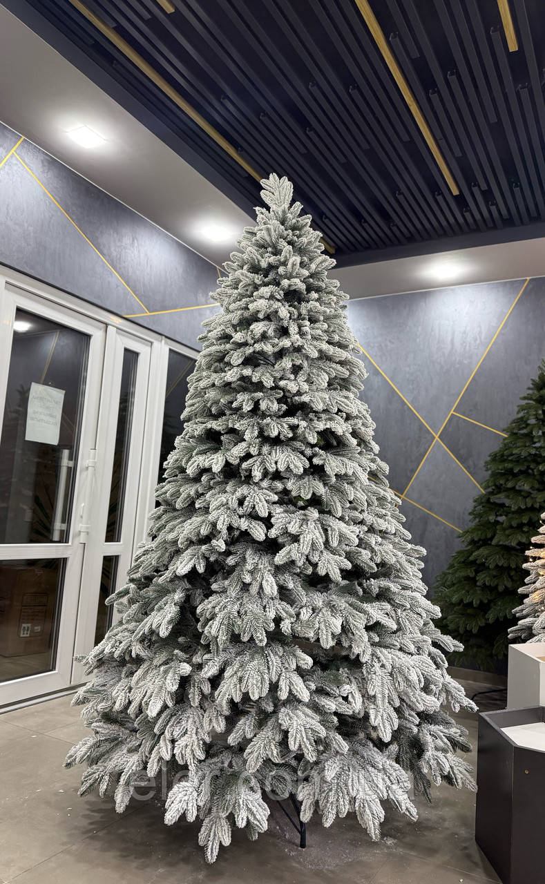 Засніжена ялинка 2.3м Норвезька повністю лита, фото 1
