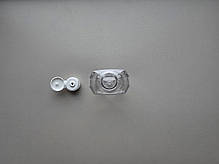 100 - 110 мл Прямокутний прозорий ПЕТ флакон з кришкою білою фліп-топ 20 мм, пляшка, ємність пластиковий, пластмасовий, фото 5