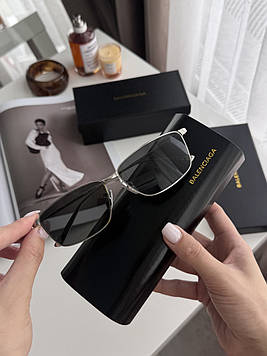 😎 Balenciaga Black/Silver BB0415O 002 XL 64/14/145 64/14/145