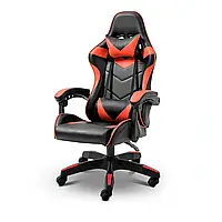 Геймерське комп'ютерне крісло 4Points DL з подушками офісне ігрове розкладне для ПК вдома Червоне