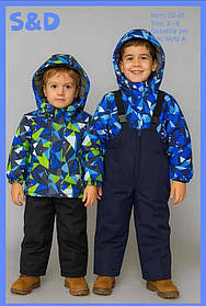 Комбінезон для хлопчика на флісі оптом (куртка +комбінезон), S&D, 3-8 рр., арт. LD67