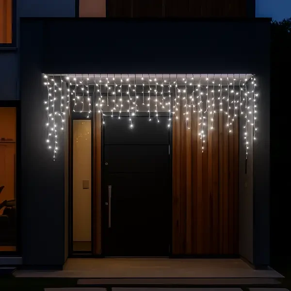Гірлянда Бахрома Вулична 12 метрів 200 led | IP44 | Iceclude, фото 1