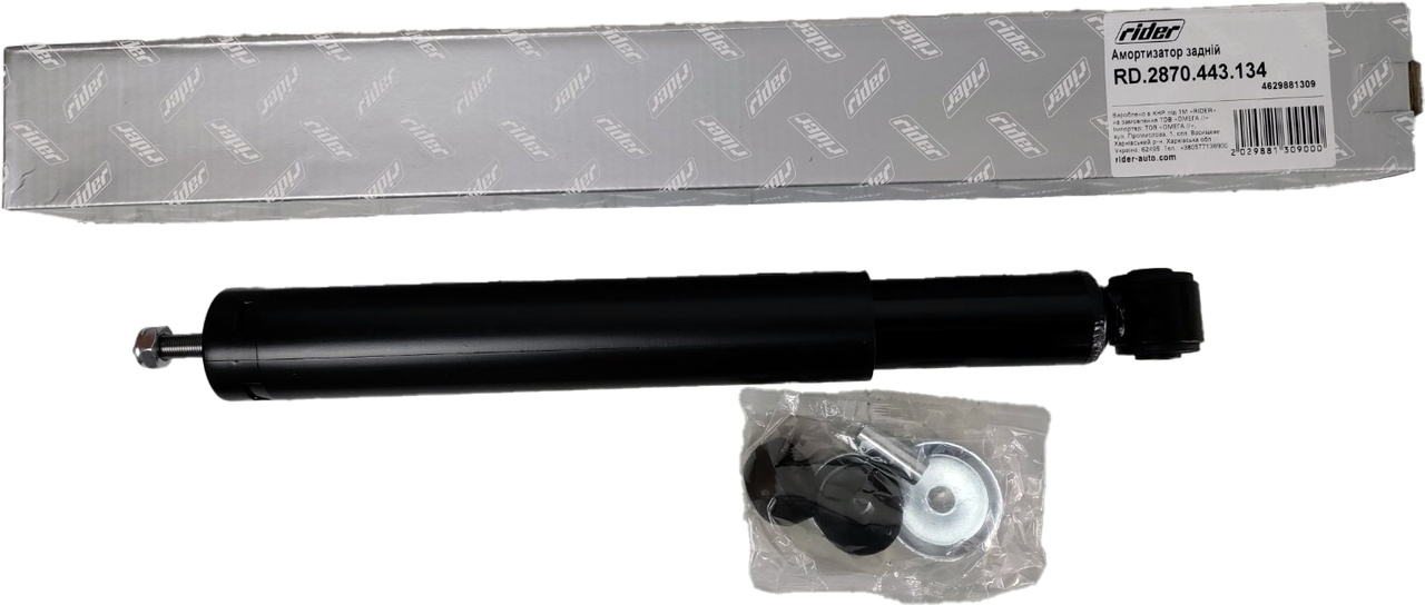 Амортизатор підв. DAEWOO LANOS, NEXIA 95- (с демпфером) задн.масл (RIDER), фото 1