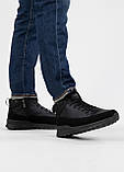 Шкіряні зимові чоловічі черевики з хутром (4303), фото 4