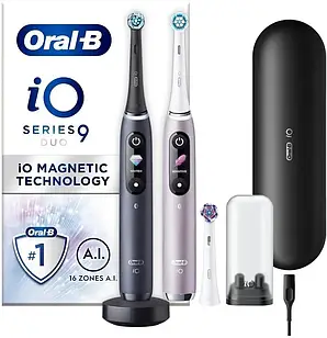 Електрична зубна щітка Oral-B iO9 Duo Black Onyx / Rose Quartz