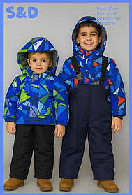 Комбінезон для хлопчиків на флісі оптом, S&D, 4-12 років, арт. LD-69