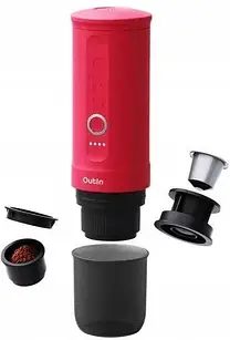 Портативна кавоварка Outin Nano Espresso Maker Crimson Red 2601020034