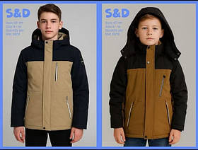 Куртка утеплена для хлопчиків оптом, S&D, 8-16 років, арт. KF177