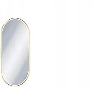 Дзеркало Excellent Corido овальне 100x50см з LED підсвіткою в алюмінієвій рамі золотий глянець Doex Co100 050 Gl 22067