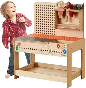 Іграшка Masterkidz дерев'яна майстерня Montessori STEM з інструментами та аксесуарами