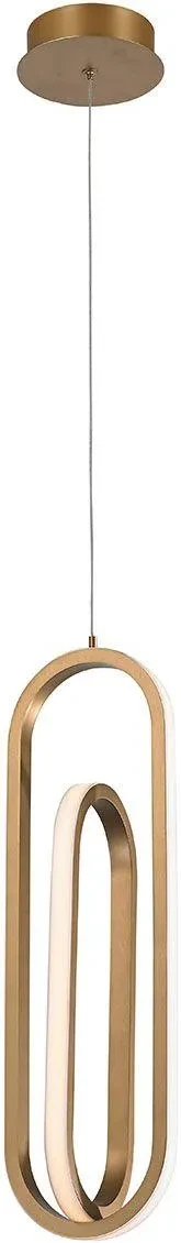 Підвісна лампа Quintiesse Demark 1x28W LED 1000Lm 3000K IP20 Qndemark1Pbg, фото 1