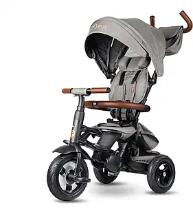 Велосипед-триколісний Qplay Rito Deluxe Rubber Grey