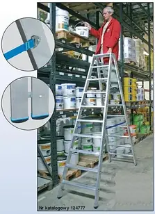 Двостороння драбина Krause зі сходинками 2,95 м 124739