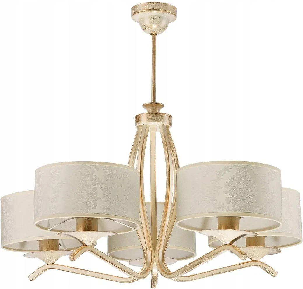 Підвісна п'ятилампова лампа Jupiter Kaszmir ecru 1275-KS5, фото 1