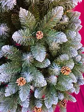 Елітна 1.8 м з шишками ялинка штучна новорічна, фото 2